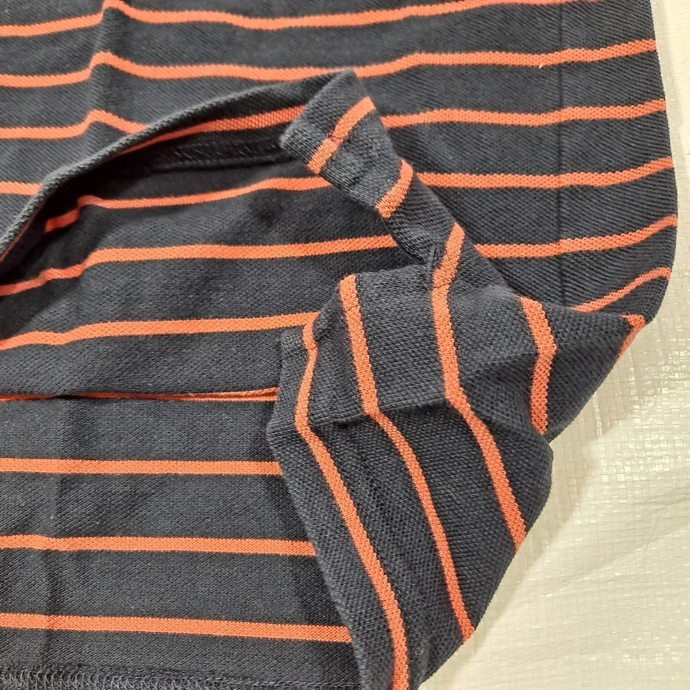 J. Crew Black Striped Pique Short Sleeve T-Shirt NIP
